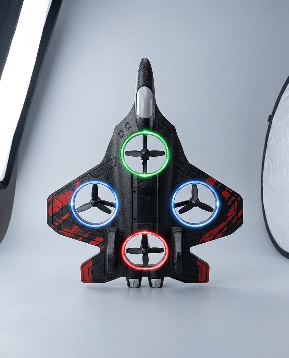 Hero 1 shows the full RC aeroplane so the buyer sees its real shape.