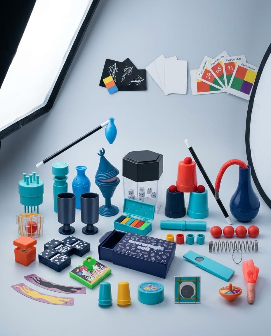 Hero view that answers what the Kids Magic Tricks Kit looks like.